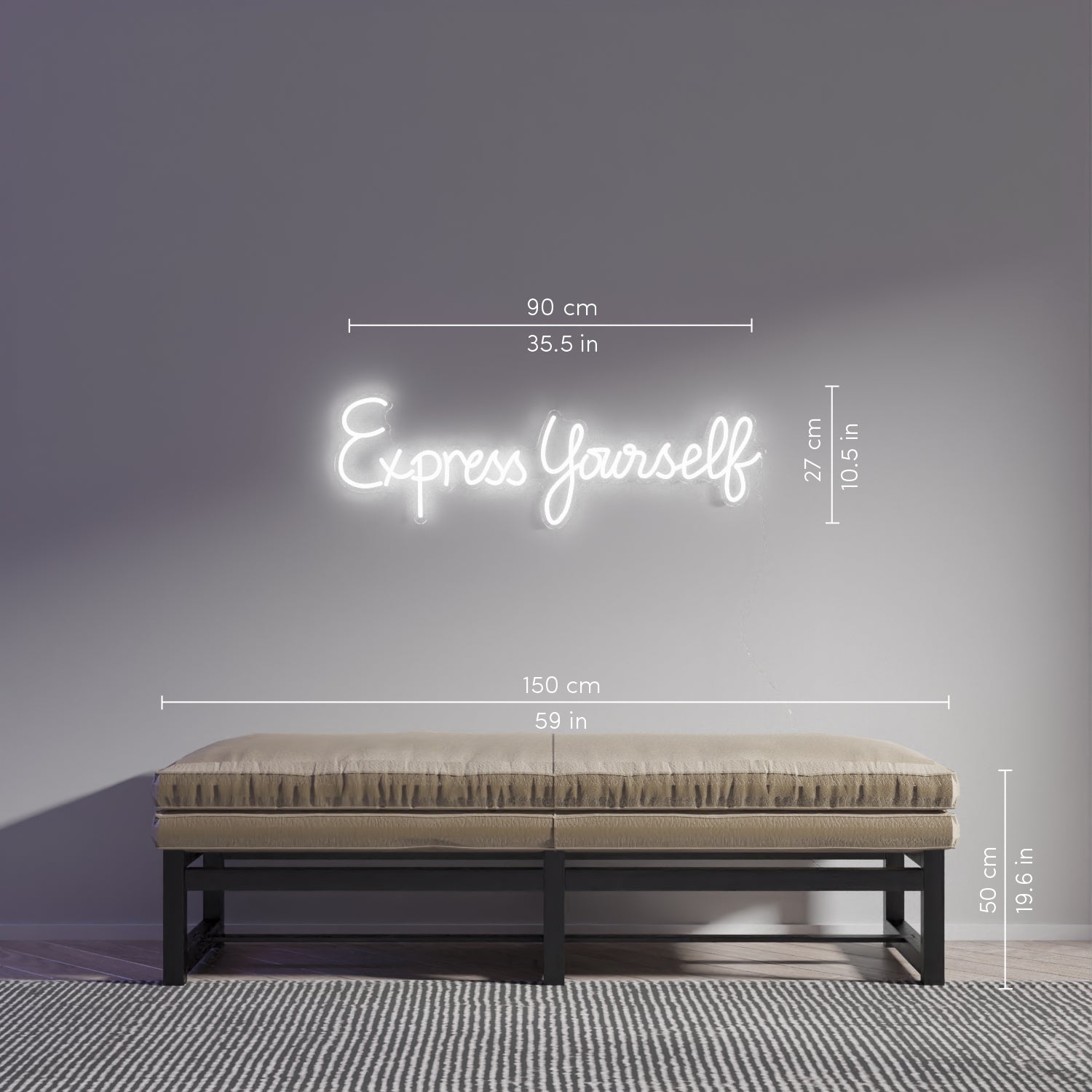 Express Yourself by Madonna, LED neon sign - YELLOWPOP UK
